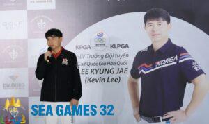 HLV Kevin Lee trong buổi ra mắt LSG Diamond Golf. Ảnh: LSG
