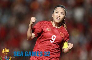 Huỳnh Như ghi ba bàn tại SEA Games 32. Ảnh: Đức Đồng